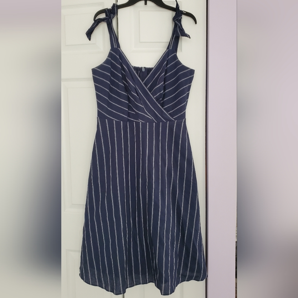 Rachel Roy linen blend A line dress ss14